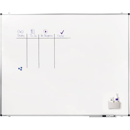 Legamaster Whiteboard PREMIUM Maße der Oberfläche: 150 x 120 cm (B x H) Tafel magnethaftend nicht beidseitig beschreibbar inkl. Boardmarker Stahl lackiert weiß