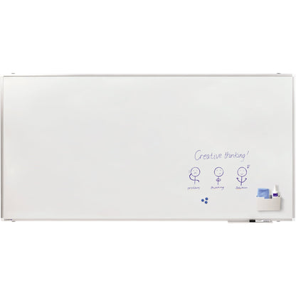 Legamaster Whiteboard PREMIUM PLUS Maße der Oberfläche: 200 x 100 cm (B x H) Tafel magnethaftend nicht beidseitig beschreibbar inkl. einem schwarzen Boardmarker TZ 1 Stahl emailliert weiß