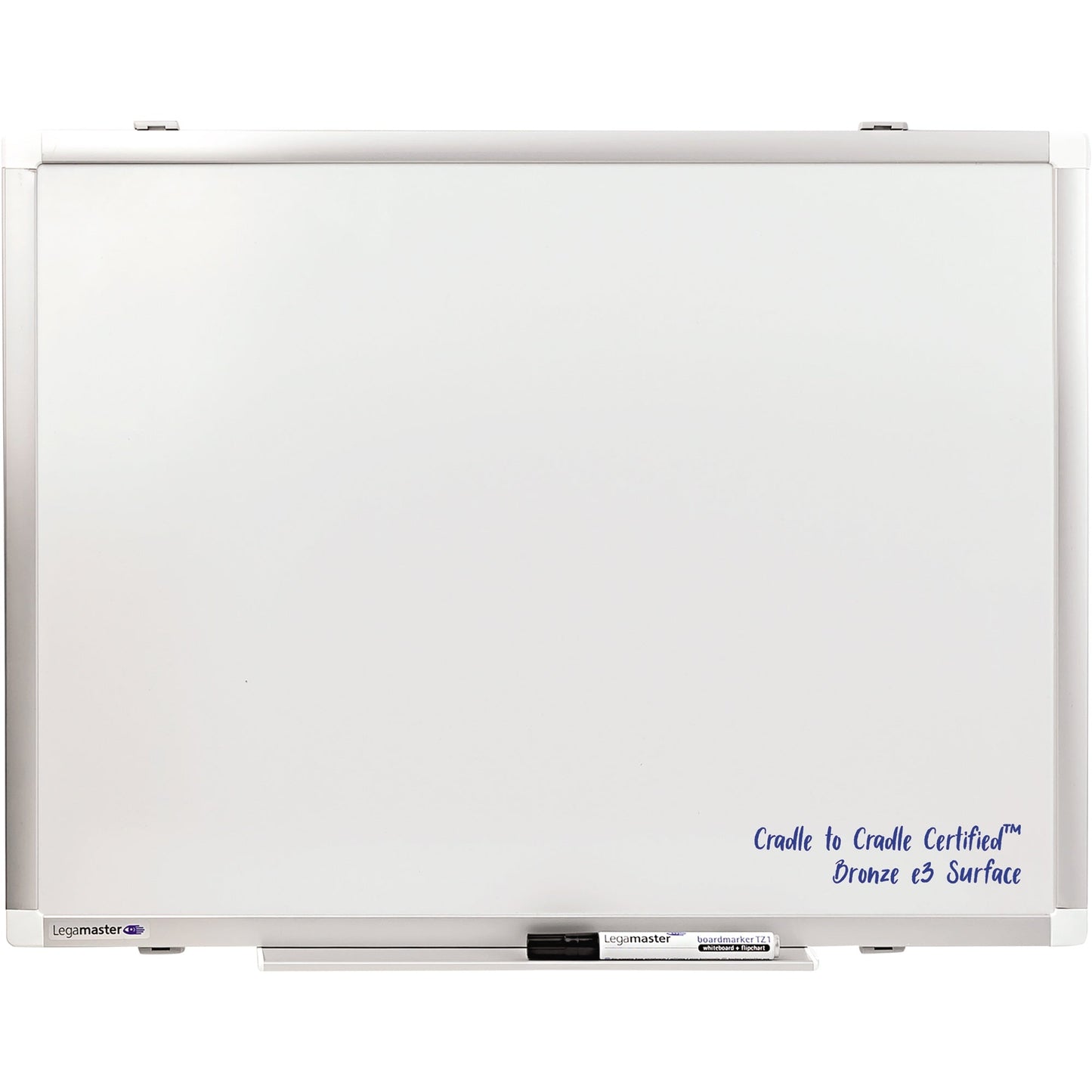 Legamaster Whiteboard PREMIUM PLUS Maße der Oberfläche: 60 x 45 cm (B x H) Tafel magnethaftend nicht beidseitig beschreibbar inkl. einem schwarzen Boardmarker TZ 1 Stahl emailliert weiß