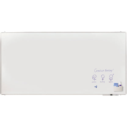 Legamaster Whiteboard PREMIUM PLUS Maße der Oberfläche: 240 x 120 cm (B x H) Tafel magnethaftend nicht beidseitig beschreibbar inkl. einem schwarzen Boardmarker TZ 1 Stahl emailliert weiß