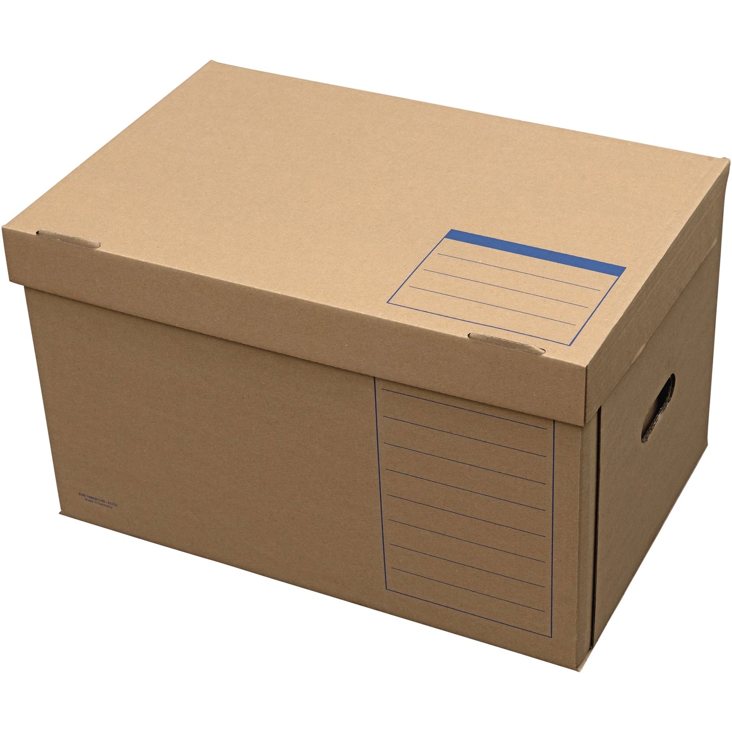 ELBA Archivbox tric 54,5 x 32 x 36 cm (B x H x T) DIN A4 mit Archivdruck Wellpappe naturbraun