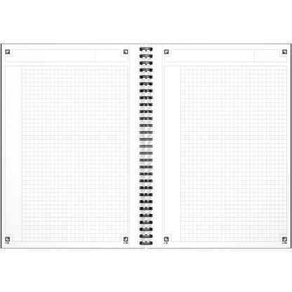Oxford Collegeblock International Notebook Connect DIN B5 kariert Polypropylen grau/orange/rot 80 Bl.