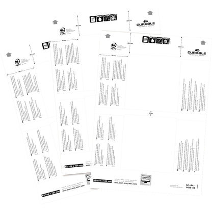 DURABLE Einsteckschild BADGEMAKER® 100 x 52 mm (B x H) 150g/m² Karton weiß 40 St./Pack.