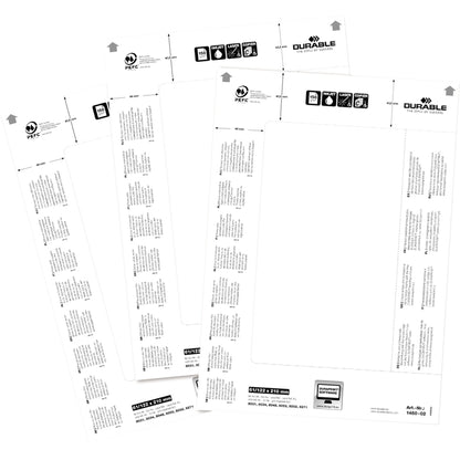 DURABLE Einsteckschild BADGEMAKER® 61 x 210 mm (B x H) 150g/m² Karton weiß 20 St./Pack.