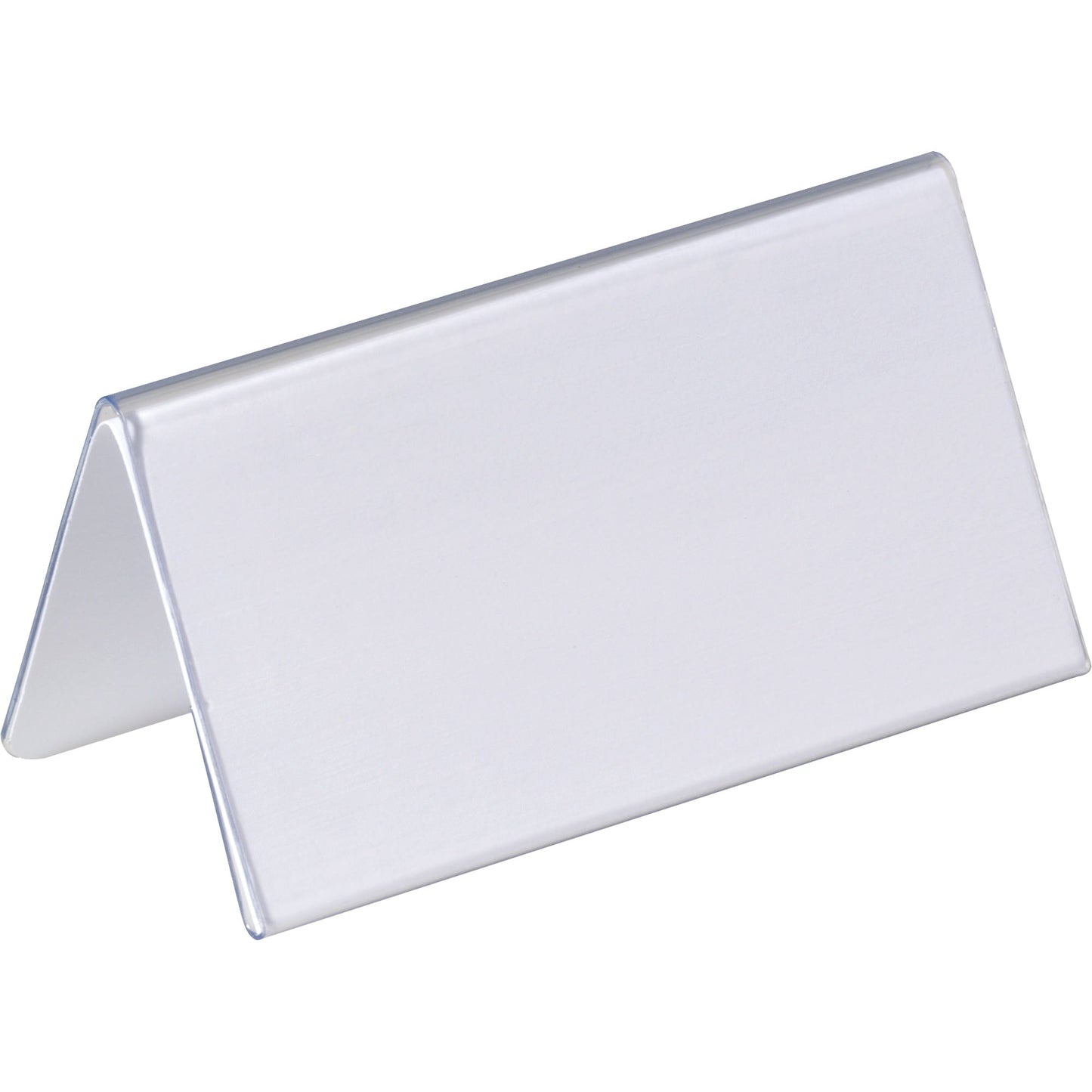 DURABLE Tischnamensschild 100 x 52/104 mm (B x H) PVC-Hartfolie transparent 25 St./Pack.
