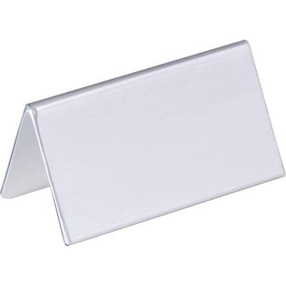 DURABLE Tischnamensschild 100 x 52/104 mm (B x H) PVC-Hartfolie transparent 25 St./Pack.