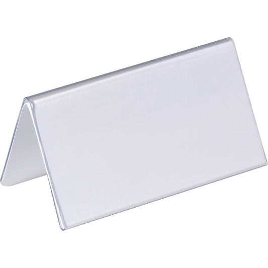DURABLE Tischnamensschild 100 x 52/104 mm (B x H) PVC-Hartfolie transparent 25 St./Pack.