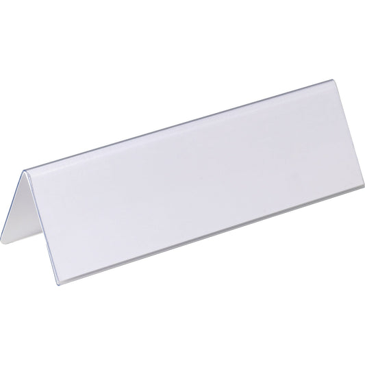 DURABLE Tischnamensschild 210 x 61/122 mm (B x H) PVC-Hartfolie transparent 25 St./Pack.