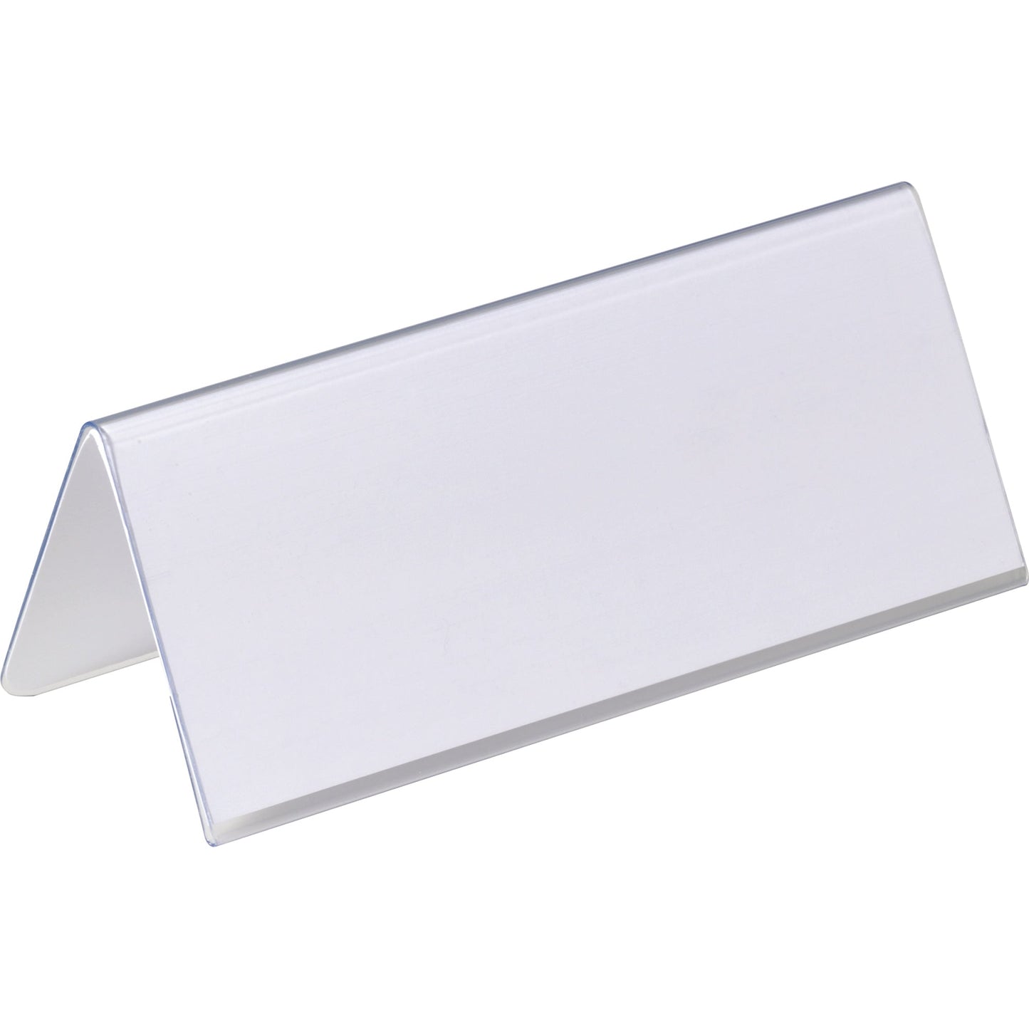 DURABLE Tischnamensschild 150 x 61/122 mm (B x H) PVC-Hartfolie transparent 25 St./Pack.