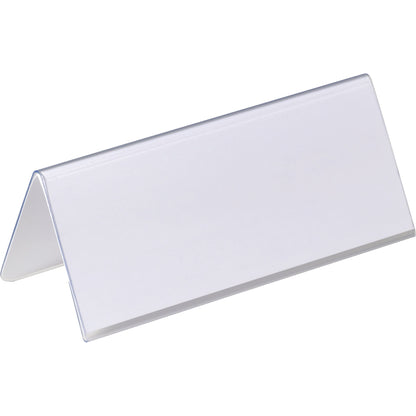 DURABLE Tischnamensschild 150 x 61/122 mm (B x H) PVC-Hartfolie transparent 25 St./Pack.