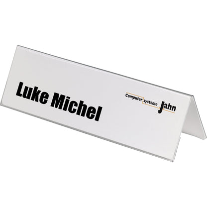 DURABLE Tischnamensschild 297 x 105/210 mm (B x H) PVC-Hartfolie transparent 25 St./Pack.