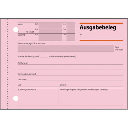 SIGEL Ausgabebeleg AG 615 DIN A6 quer nicht selbstdurchschreibend 1 Durchschlag 50 Bl.