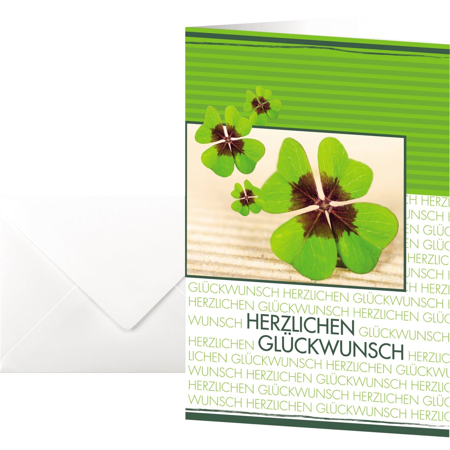 SIGEL Faltkarte Glückwunschkarte 220g/m² farbig Fortune 10 St./Pack.