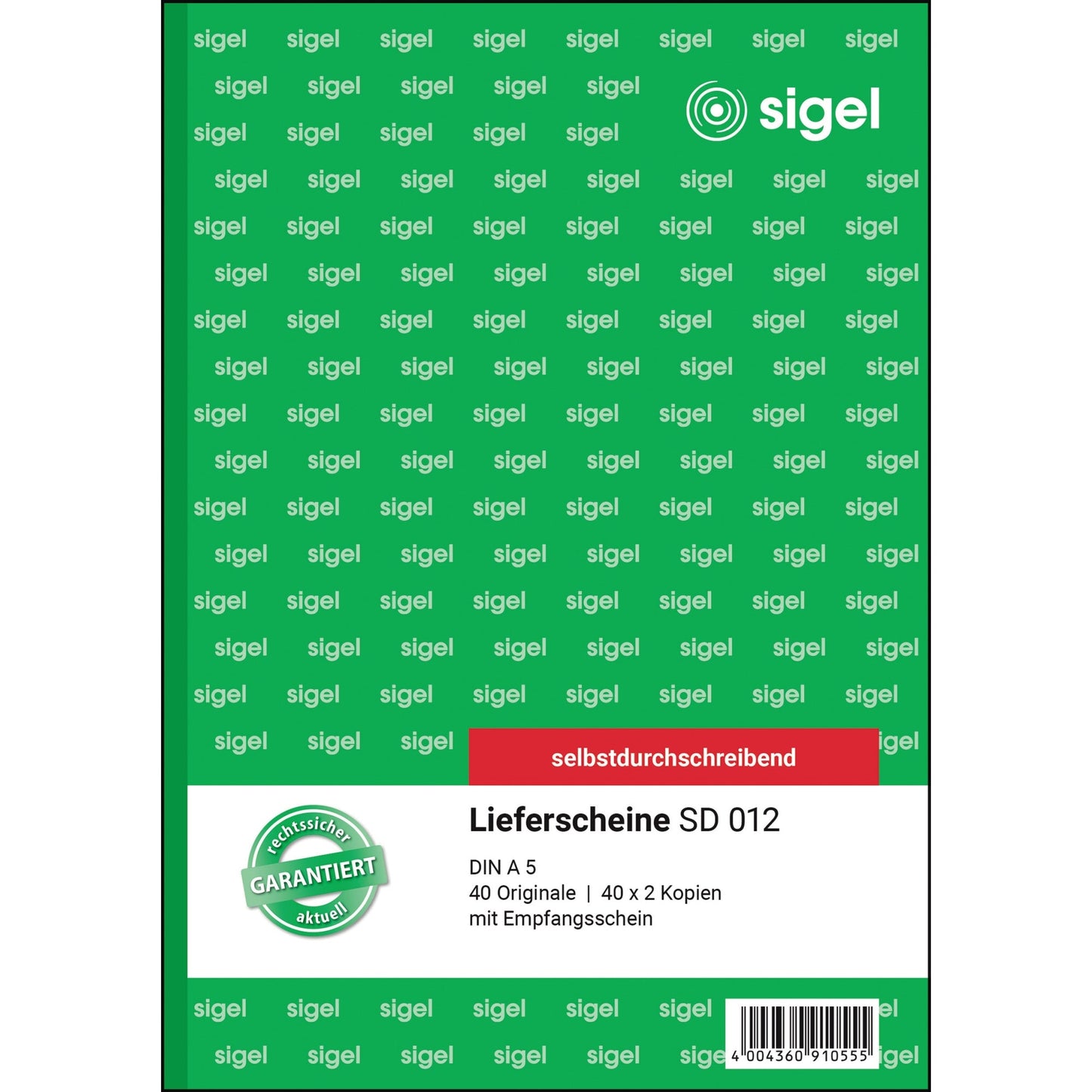 SIGEL Lieferschein SD 012 DIN A5 selbstdurchschreibend 3 x 40 Bl.