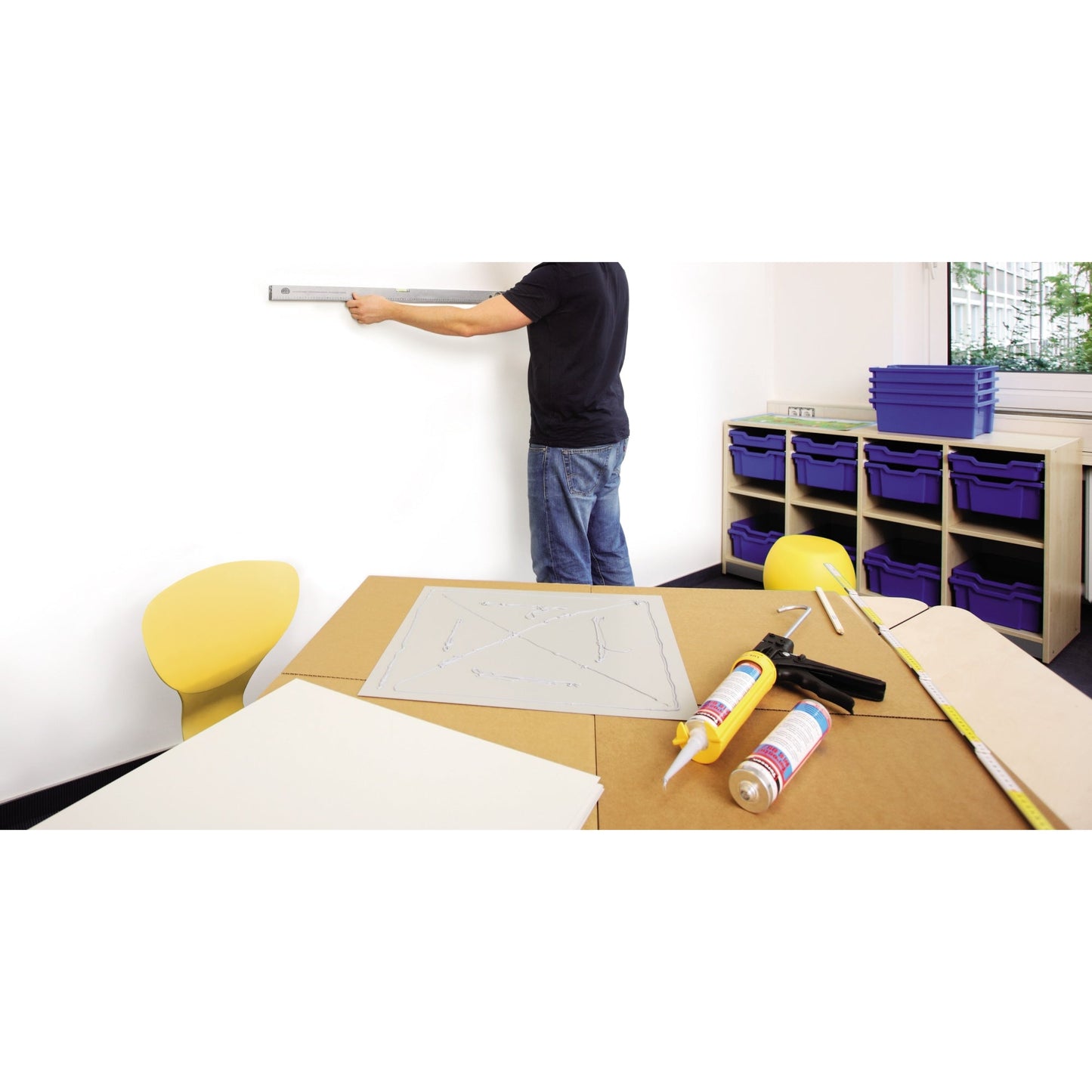 magnetoplan® Magnetplatte magnetowand® 500 x 500 mm (B x H) Metall weiß 8 St./Pack.