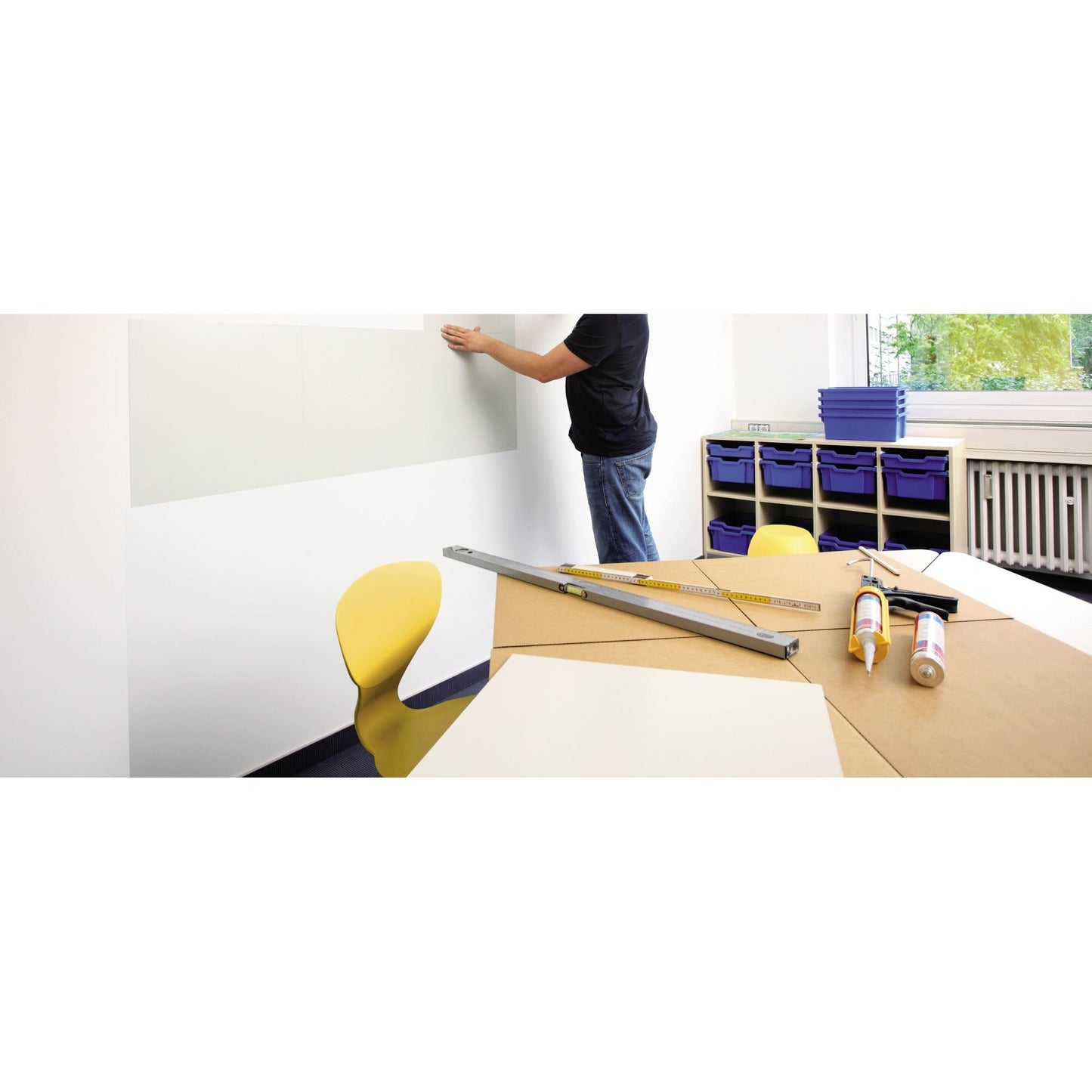 magnetoplan® Magnetplatte magnetowand® 500 x 500 mm (B x H) Metall weiß 4 St./Pack.