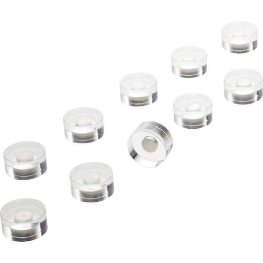 magnetoplan® Magnet Design 15 x 9 mm (Ø x H) 1kg Acryl transparent 10 St./Pack.
