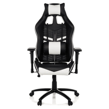 hjh OFFICE Gaming-Stuhl LEAGUE PRO 120kg 39cm 48cm Wippmechanik schwarz/weiß