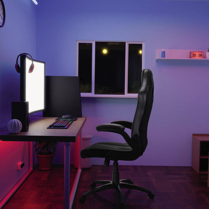 hjh OFFICE Gaming-Stuhl GAME SPORT B 120kg 55cm 52cm Wippmechanik schwarz