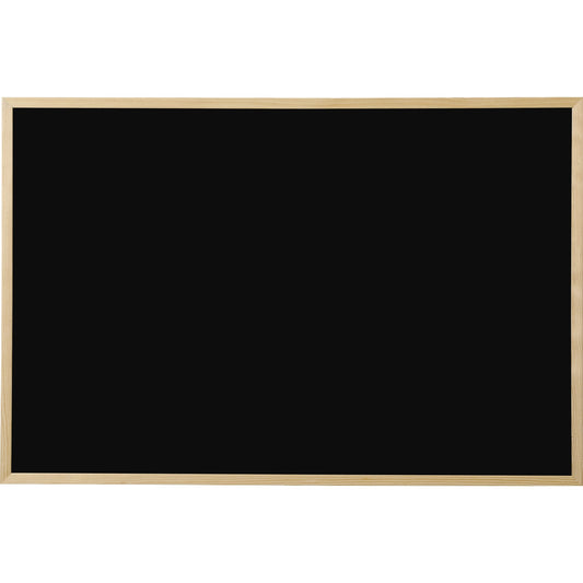 Bi-office Kreidetafel Tafel nicht magnethaftend inkl. Kreide Kiefernholz schwarz