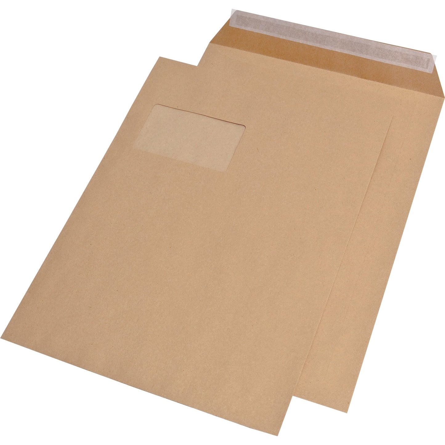 MAILmedia Versandtasche DIN C4 229 x 324 mm (B x H) mit Haftklebung mit Fenster 90g/m² braun 250 St./Pack.
