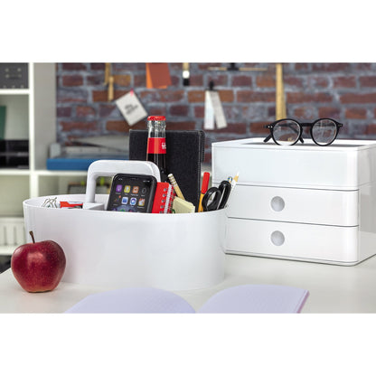 HAN Organisationsbox LOFT 32,9 x 17,5 x 17,9 cm (B x H x T) ABS Kunststoff snow white