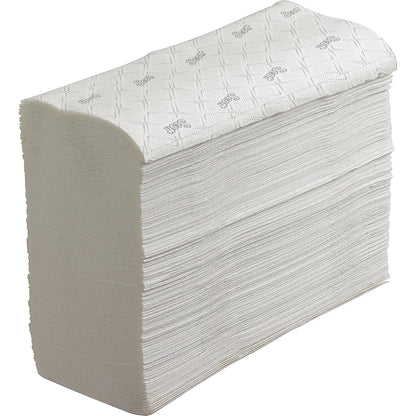 Scott® Papierhandtücher EssentialT 21,2 x 18,6 cm (B x L) Papier, 100 % recycelt weiß 16 x 220 Bl./Pack.
