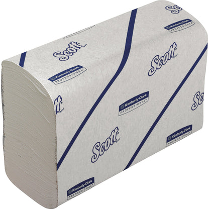 Scott® Papierhandtücher EssentialT 21,2 x 18,6 cm (B x L) Papier, 100 % recycelt weiß 16 x 220 Bl./Pack.