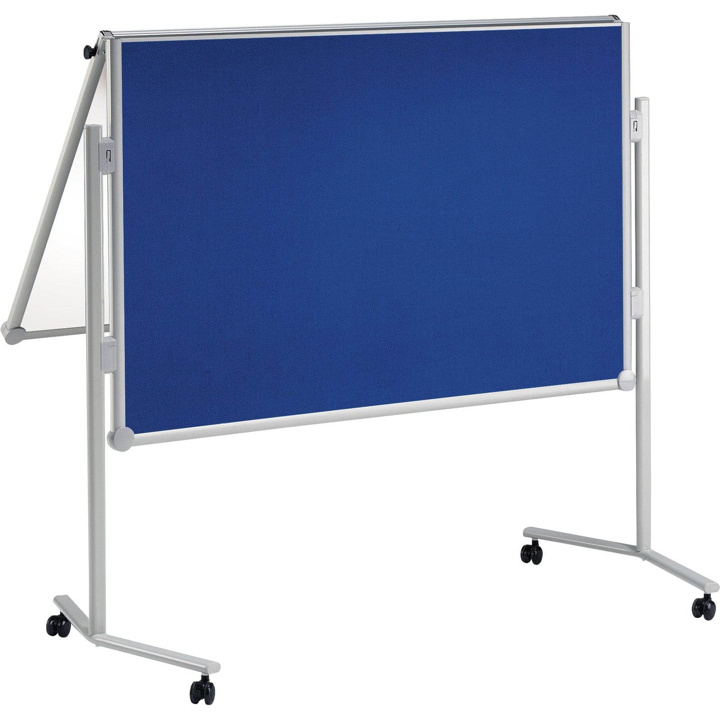 MAUL Moderationstafel MAULpro Maße der Oberfläche: 120 x 150 cm (B x H) inkl. Rollensatz, Blockhalter, Verbindungsklammern Textil blau