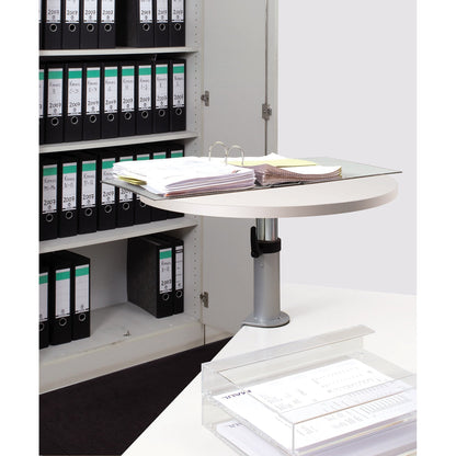 MAUL Tischpult 600 x 20 x 510 mm (B x H x T) höhenverstellbar 30kg Holz, melaminbeschichtet weiß