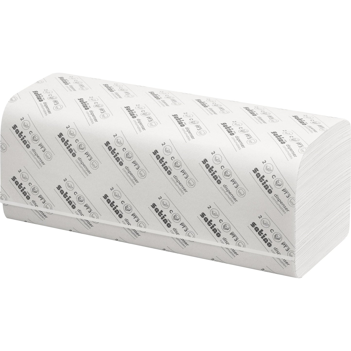 Satino by WEPA Papierhandtücher Comfort 25 x 41 cm (B x L) Papier, 100 % recycelt weiß 24 x 96 Bl./Pack.