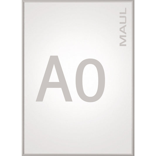 MAUL Bilderwechselrahmen MAULstandard 87 x 122 x 1,2 cm (B x H x T) DIN A0 82 x 117 cm (B x H) Aluminium, eloxiert alu