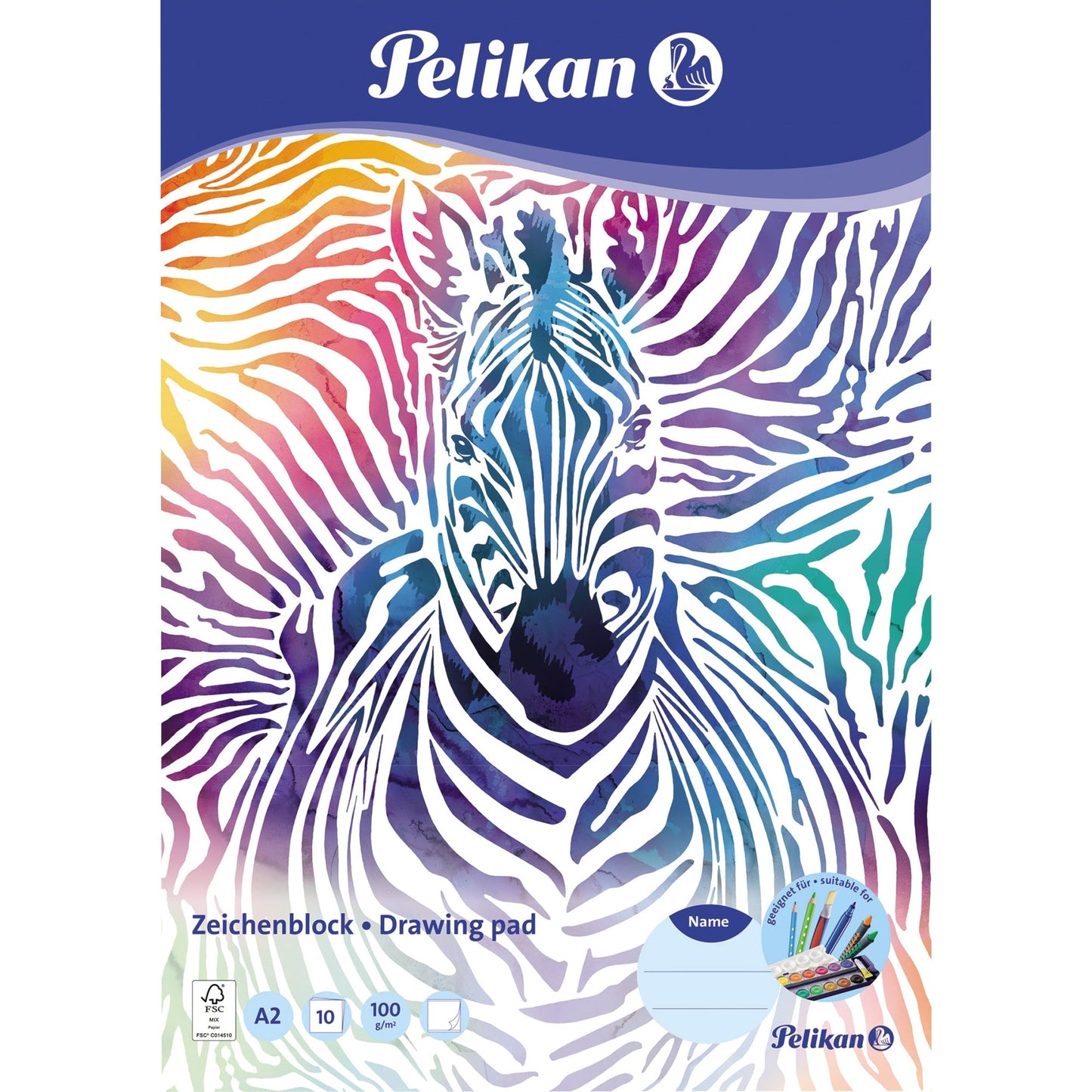 Pelikan Zeichenblock DIN A2 100g/m² 10 Bl.