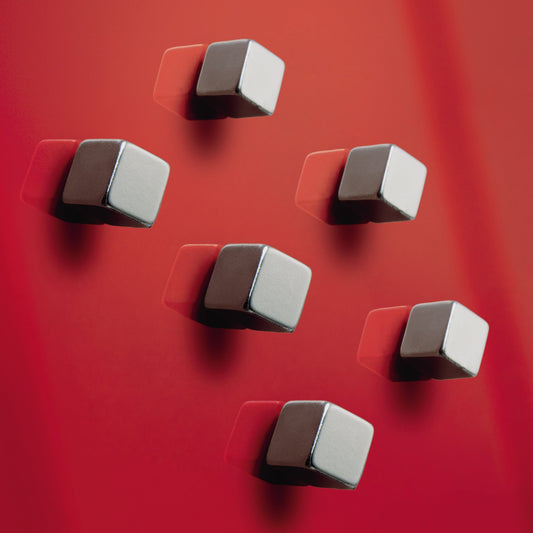 SIGEL Magnet SuperDym C5 Strong 10 x 10 x 10 mm (B x H x T) 0,040kg Neodym, vernickelt silber 6 St./Pack.