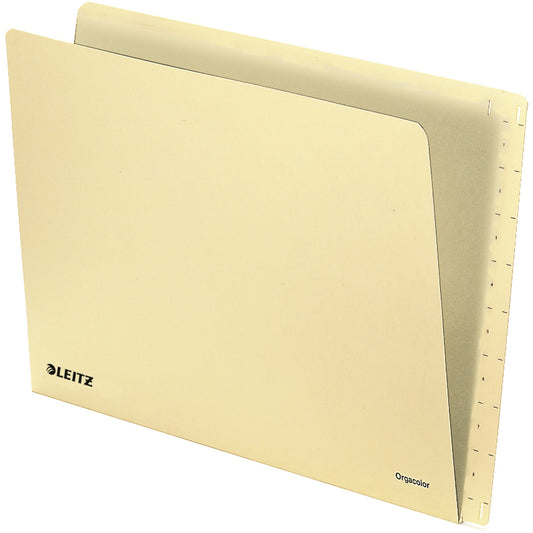 Leitz Einstellmappe Orgacolor® DIN A4 260g/m² Kraftkarton, recycelt chamois 100 St./Pack.