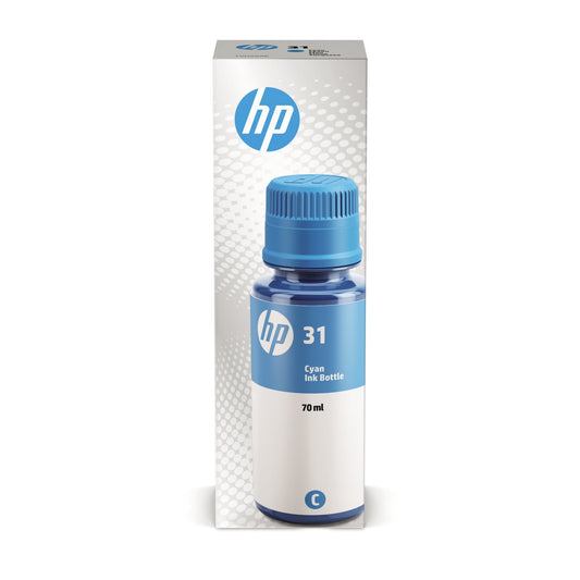 HP Nachfülltinte Tintenstrahldrucker 31 ca. 8.000 Seiten cyan 70ml