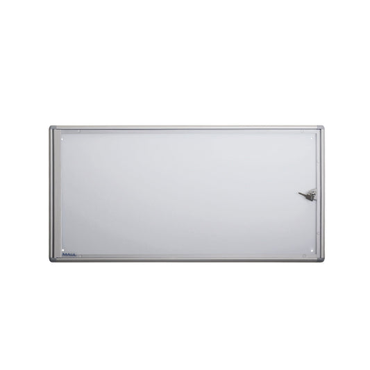 MAUL Schaukasten MAULextraslim Innenbereich 71 x 35,1 x 3,1 cm (B x H x T) 3 x DIN A4 mit Schloss Aluminium aluminium
