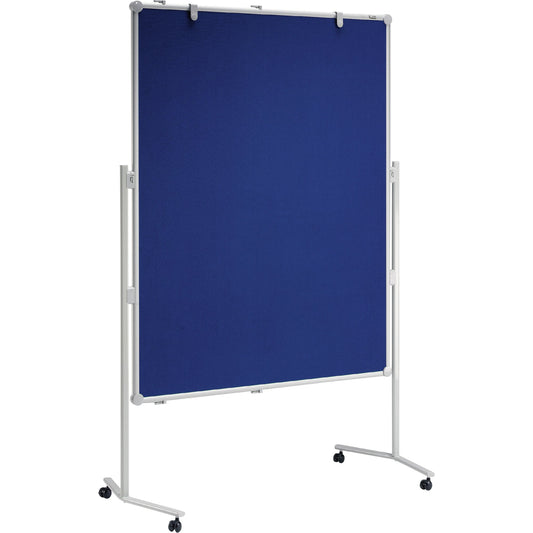 MAUL Moderationstafel MAULpro Maße der Oberfläche: 120 x 150 cm (B x H) inkl. Rollensatz, Blockhalter, Verbindungsklammern Textil blau