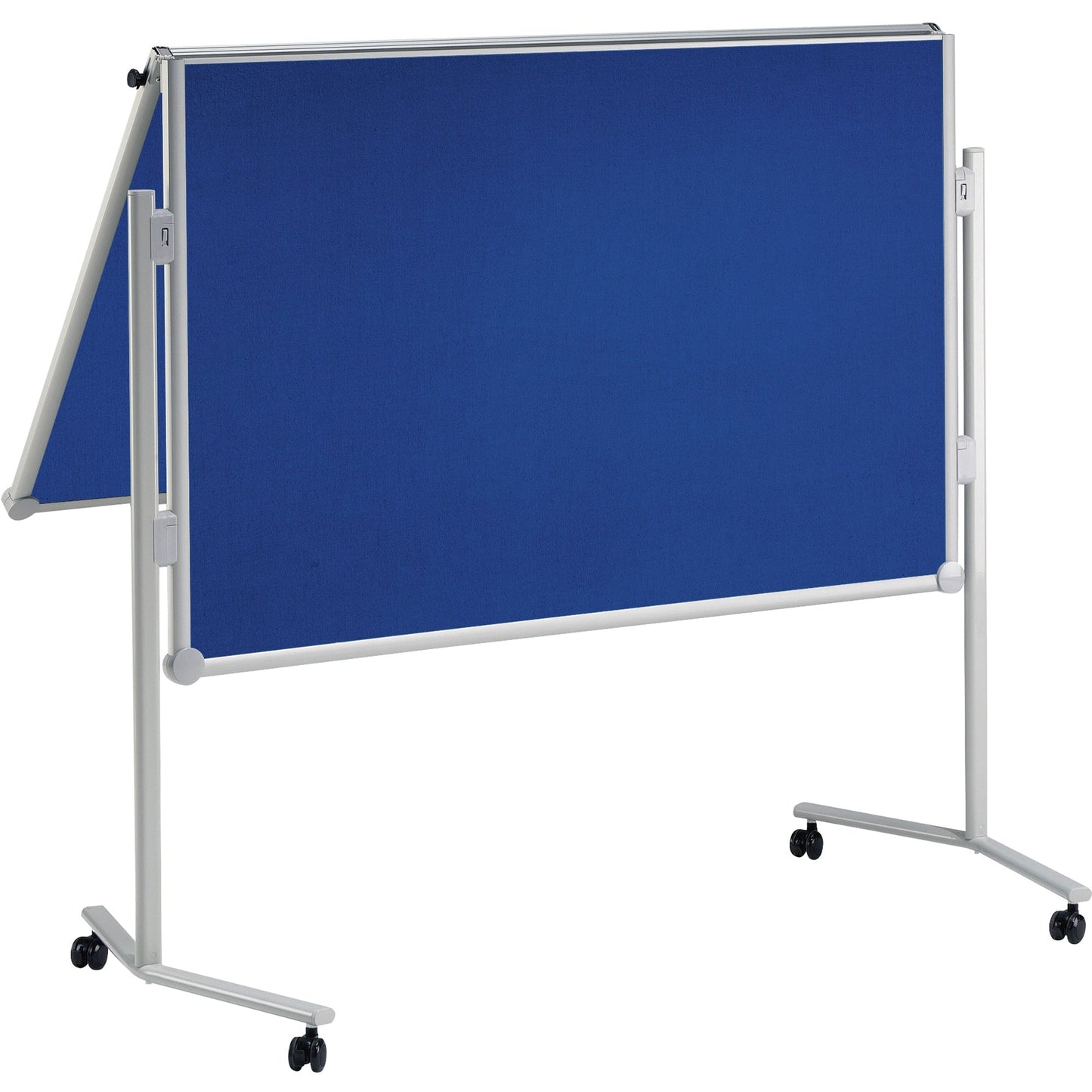MAUL Moderationstafel MAULpro Maße der Oberfläche: 120 x 150 cm (B x H) inkl. Rollensatz, Blockhalter, Verbindungsklammern Textil blau