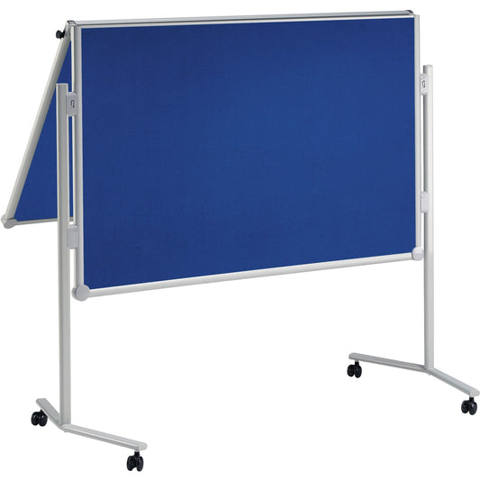 MAUL Moderationstafel MAULpro Maße der Oberfläche: 120 x 150 cm (B x H) inkl. Rollensatz, Blockhalter, Verbindungsklammern Textil blau
