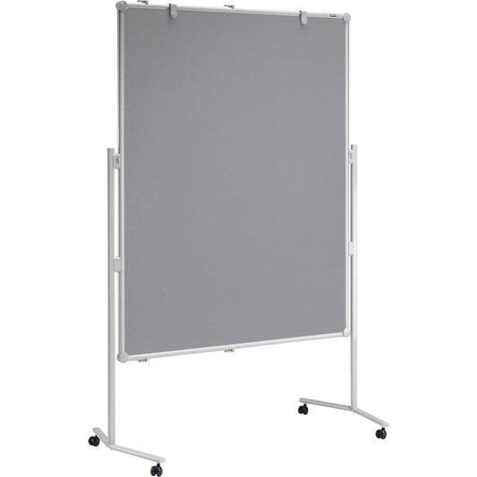 MAUL Moderationstafel MAULpro Maße der Oberfläche: 120 x 150 cm (B x H) inkl. Rollensatz, Blockhalter, Verbindungsklammern Textil grau