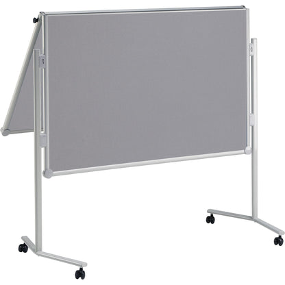 MAUL Moderationstafel MAULpro Maße der Oberfläche: 120 x 150 cm (B x H) inkl. Rollensatz, Blockhalter, Verbindungsklammern Textil grau