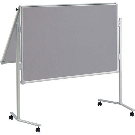 MAUL Moderationstafel MAULpro Maße der Oberfläche: 120 x 150 cm (B x H) inkl. Rollensatz, Blockhalter, Verbindungsklammern Textil grau