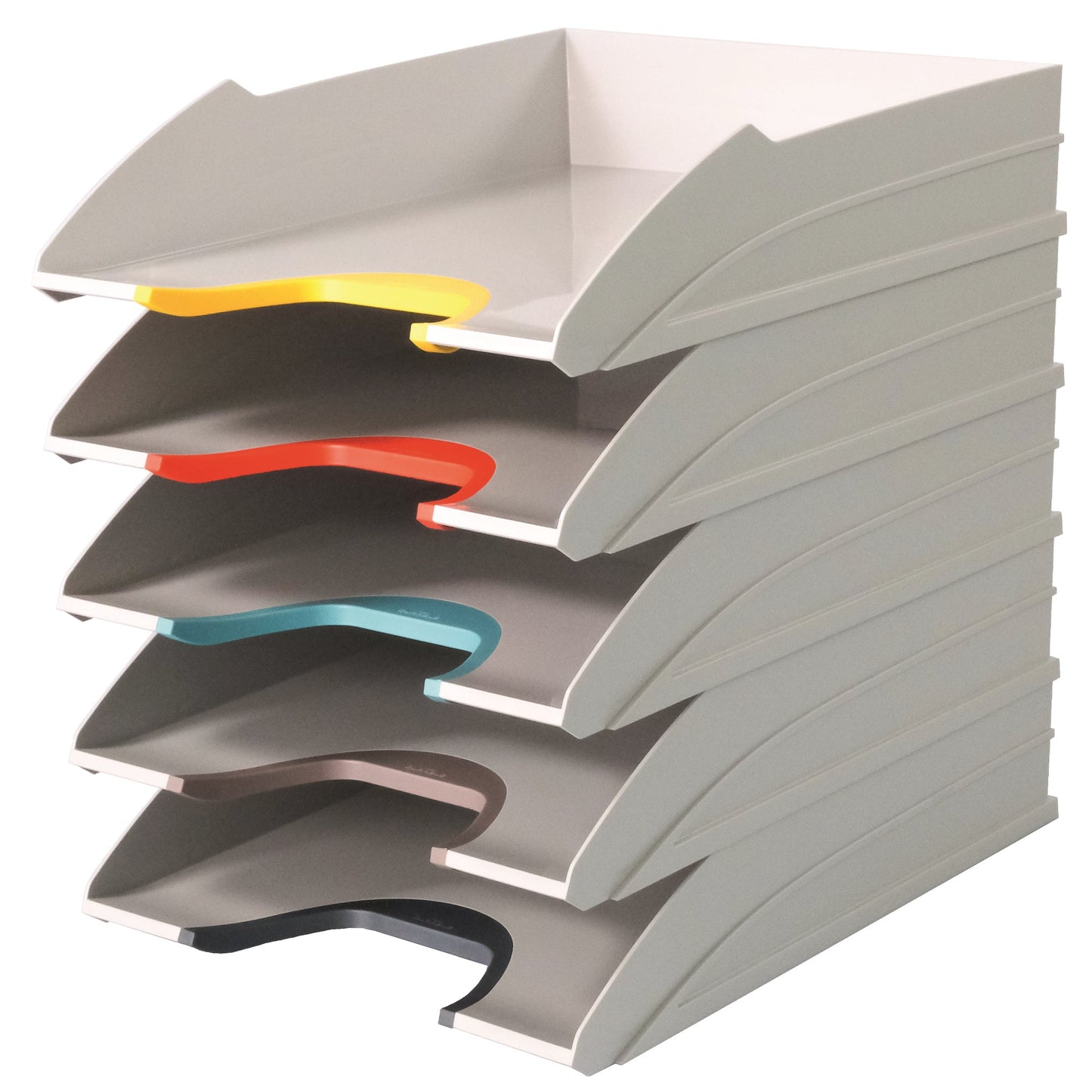 DURABLE Briefablage VARICOLOR® MIX TRAY SET DIN A4-C4 Polystyrol Farbe: weiß