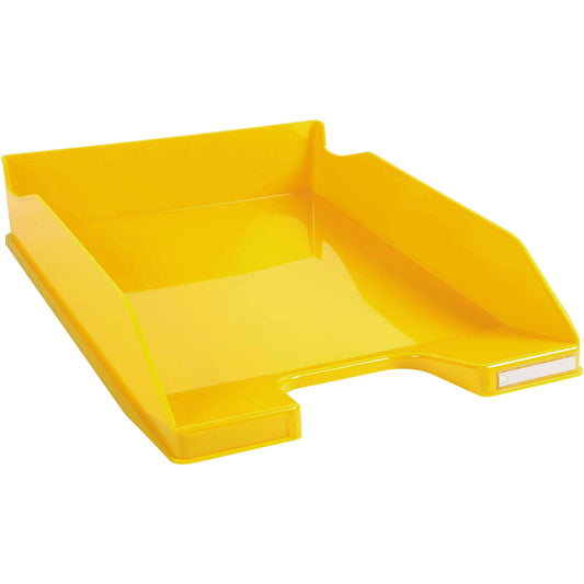 Exacompta Briefablage Combo Midi Bee Blue DIN A4, Überbreite Kunststoff, recycelt Farbe: safrangelb