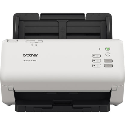 Brother Scanner ADS-4300N 29,9 x 21,6 x 19 cm (B x H x T) 40 Seiten/Min. simplex, 80 Bilder/Min. duplex 600 x 600dpi