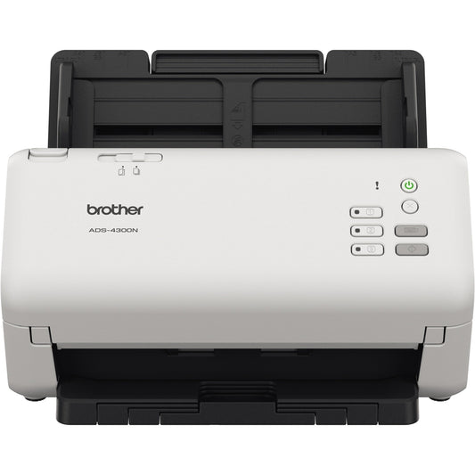 Brother Scanner ADS-4300N 29,9 x 21,6 x 19 cm (B x H x T) 40 Seiten/Min. simplex, 80 Bilder/Min. duplex 600 x 600dpi