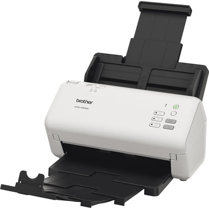 Brother Scanner ADS-4300N 29,9 x 21,6 x 19 cm (B x H x T) 40 Seiten/Min. simplex, 80 Bilder/Min. duplex 600 x 600dpi