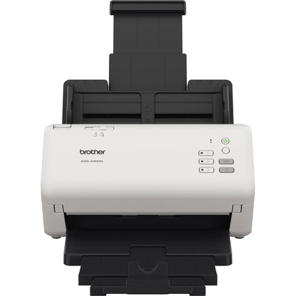 Brother Scanner ADS-4300N 29,9 x 21,6 x 19 cm (B x H x T) 40 Seiten/Min. simplex, 80 Bilder/Min. duplex 600 x 600dpi