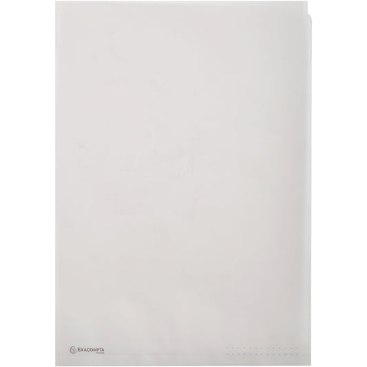 Exacompta Sichthülle DIN A4 oben, rechts offen Transparentpapier weiß transparent 50 St./Pack.